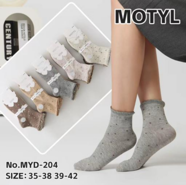 Skarpety damskie Roz 35-42, Mix kolor Paczka 40 szt